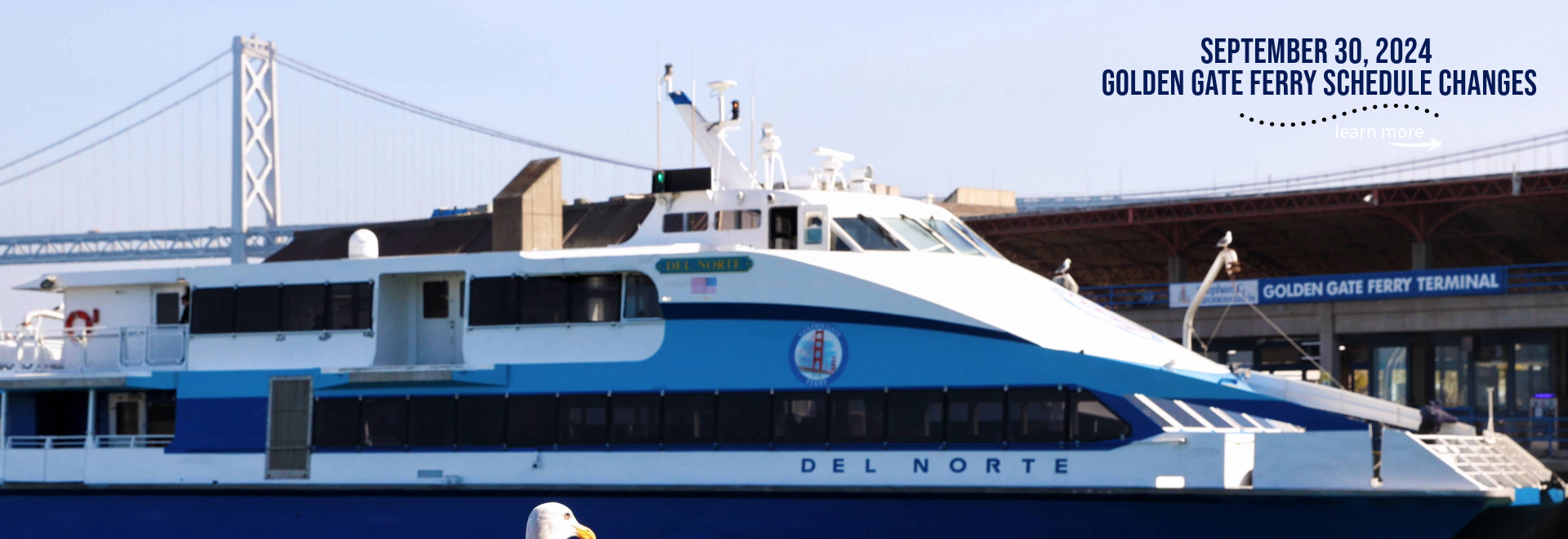 Golden Gate Ferry September 2024 Schedule Changes